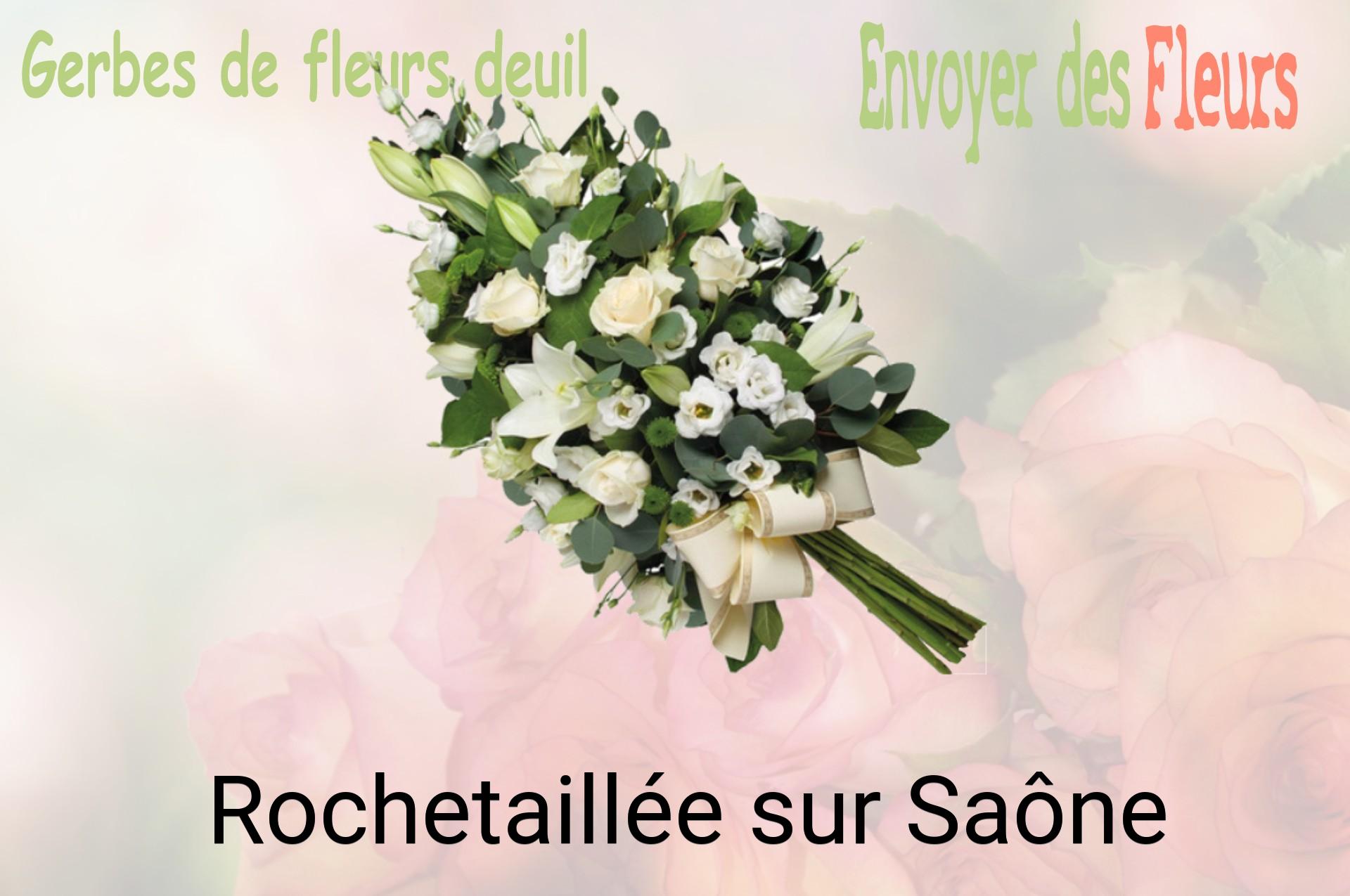 Gerbe de fleurs de deuil livrée à Rochetaillée-sur-Saône